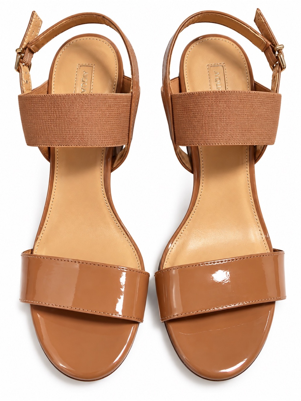 Antonio Melani Tan/ Camel Slingback Open Toe Heels Size 9M